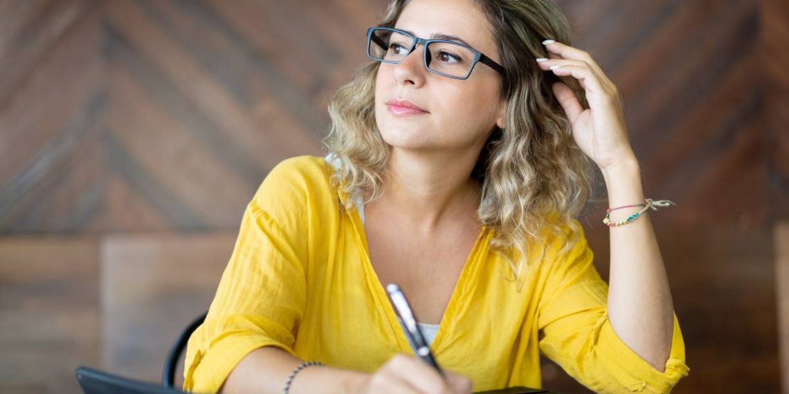 woman writing